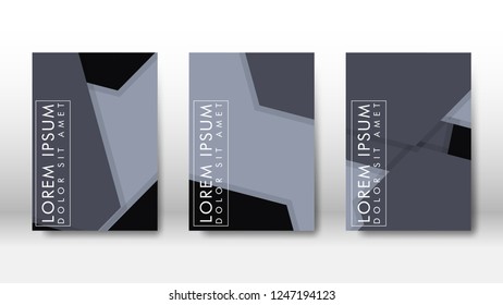 Abstract cover with hexagon elements. book design concept. Futuristic business layout. Digital poster template. Design Vector - eps10