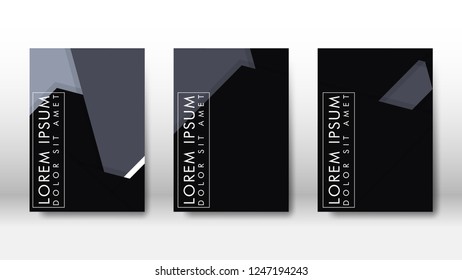 Abstract cover with hexagon elements. book design concept. Futuristic business layout. Digital poster template. Design Vector - eps10