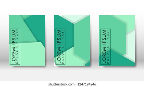 Abstract cover with hexagon elements. book design concept. Futuristic business layout. Digital poster template. Design Vector - eps10