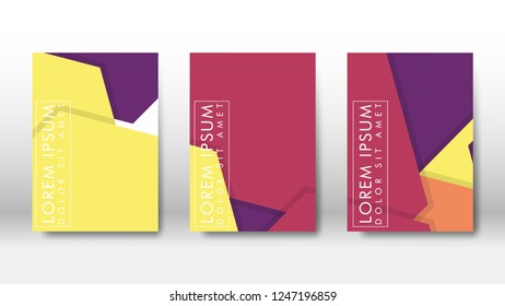 Abstract cover with hexagon elements. book design concept. Futuristic business layout. Digital poster template. Design Vector - eps10