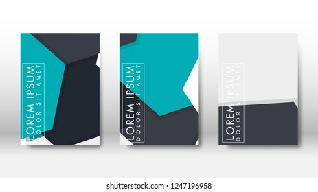 Abstract cover with hexagon elements. book design concept. Futuristic business layout. Digital poster template. Design Vector - eps10