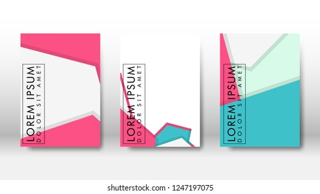 Abstract cover with hexagon elements. book design concept. Futuristic business layout. Digital poster template. Design Vector - eps10