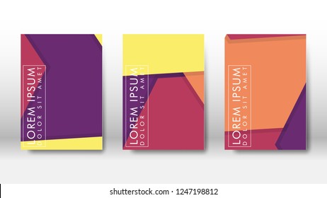 Abstract cover with hexagon elements. book design concept. Futuristic business layout. Digital poster template. Design Vector - eps10