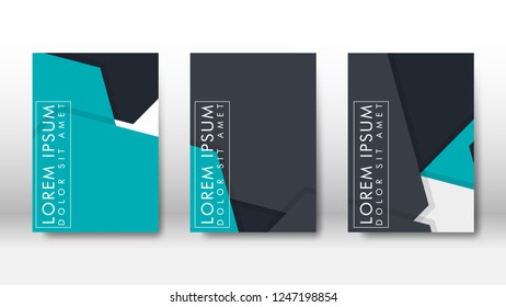 Abstract cover with hexagon elements. book design concept. Futuristic business layout. Digital poster template. Design Vector - eps10
