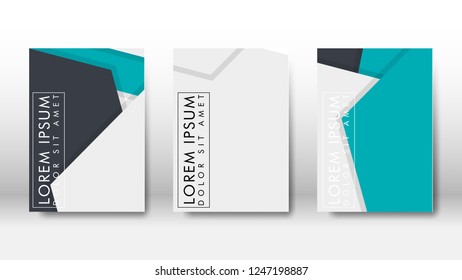 Abstract cover with hexagon elements. book design concept. Futuristic business layout. Digital poster template. Design Vector - eps10