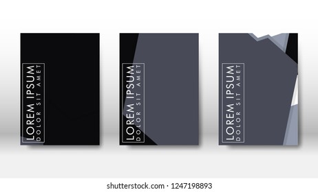 Abstract cover with hexagon elements. book design concept. Futuristic business layout. Digital poster template. Design Vector - eps10