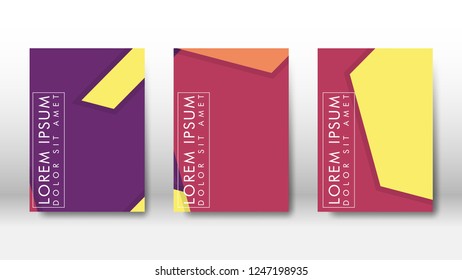 Abstract cover with hexagon elements. book design concept. Futuristic business layout. Digital poster template. Design Vector - eps10