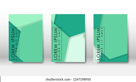 Abstract cover with hexagon elements. book design concept. Futuristic business layout. Digital poster template. Design Vector - eps10
