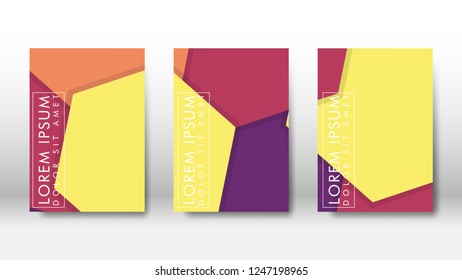 Abstract cover with hexagon elements. book design concept. Futuristic business layout. Digital poster template. Design Vector - eps10