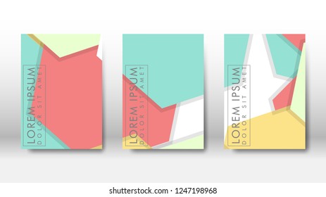 Abstract cover with hexagon elements. book design concept. Futuristic business layout. Digital poster template. Design Vector - eps10