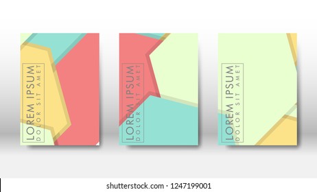 Abstract cover with hexagon elements. book design concept. Futuristic business layout. Digital poster template. Design Vector - eps10