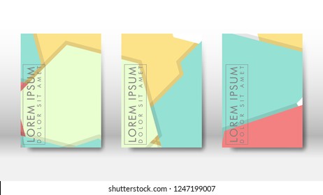Abstract cover with hexagon elements. book design concept. Futuristic business layout. Digital poster template. Design Vector - eps10