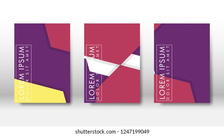 Abstract cover with hexagon elements. book design concept. Futuristic business layout. Digital poster template. Design Vector - eps10