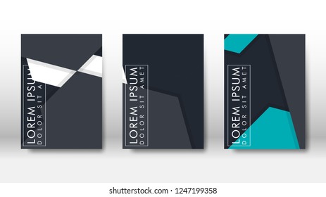 Abstract cover with hexagon elements. book design concept. Futuristic business layout. Digital poster template. Design Vector - eps10