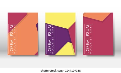 Abstract cover with hexagon elements. book design concept. Futuristic business layout. Digital poster template. Design Vector - eps10