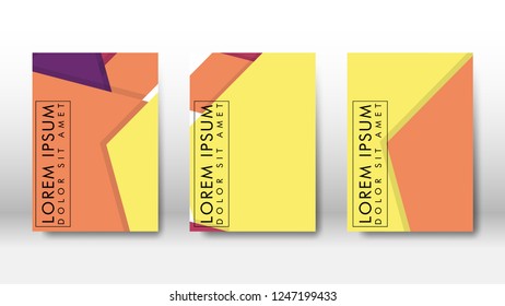 Abstract cover with hexagon elements. book design concept. Futuristic business layout. Digital poster template. Design Vector - eps10
