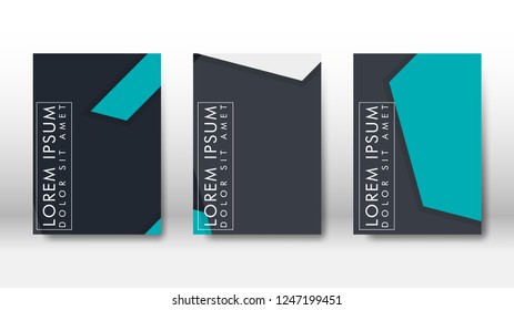 Abstract cover with hexagon elements. book design concept. Futuristic business layout. Digital poster template. Design Vector - eps10