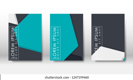 Abstract cover with hexagon elements. book design concept. Futuristic business layout. Digital poster template. Design Vector - eps10