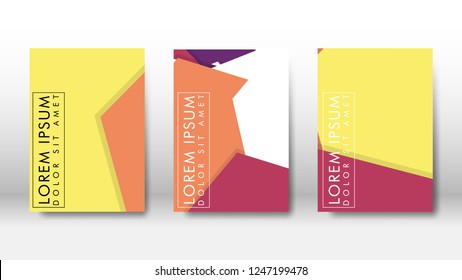 Abstract cover with hexagon elements. book design concept. Futuristic business layout. Digital poster template. Design Vector - eps10
