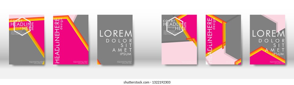 Abstract cover with hexagon elements. book design concept. Futuristic business layout. Digital poster template. Design Vector