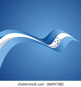Abstract cover Honduras ribbon vector