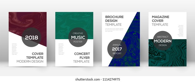 Abstract cover. Ideal design template. Suminagashi marble modern poster. Ideal trendy abstract cover. Business vector illustration.