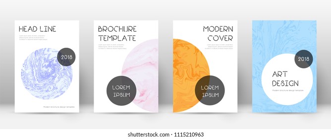 Abstract cover. Impressive design template. Suminagashi marble trendy poster. Impressive trendy abstract cover. Business vector illustration.
