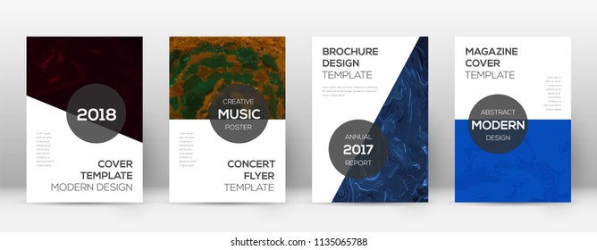 Abstract cover. Incredible design template. Suminagashi marble modern poster. Incredible trendy abstract cover. Business vector illustration.