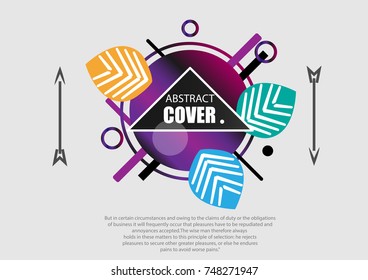 abstract cover with leaves