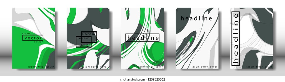 Abstract cover with liquid elements. book design concept. Futuristic business layout. Digital poster template. Design Vector - eps10
