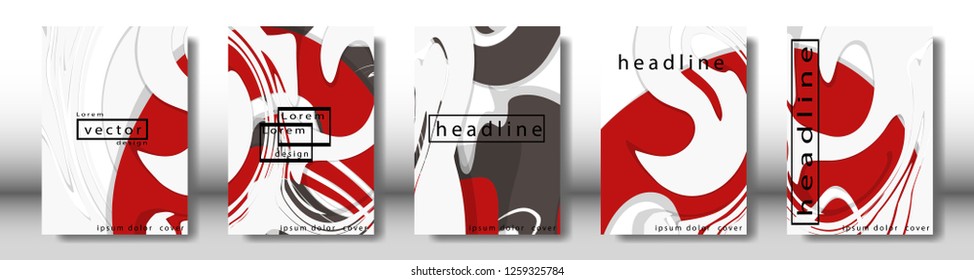 Abstract cover with liquid elements. book design concept. Futuristic business layout. Digital poster template. Design Vector - eps10