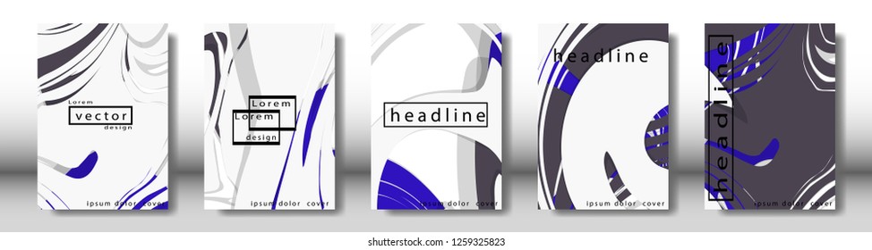 Abstract cover with liquid elements. book design concept. Futuristic business layout. Digital poster template. Design Vector - eps10