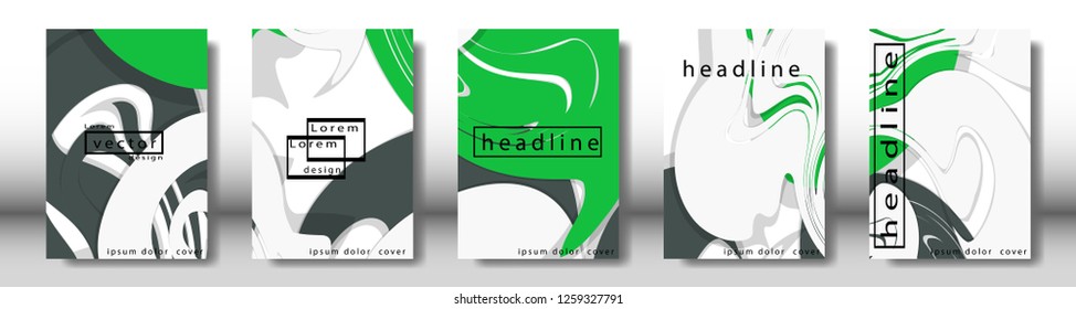 Abstract cover with liquid elements. book design concept. Futuristic business layout. Digital poster template. Design Vector - eps10