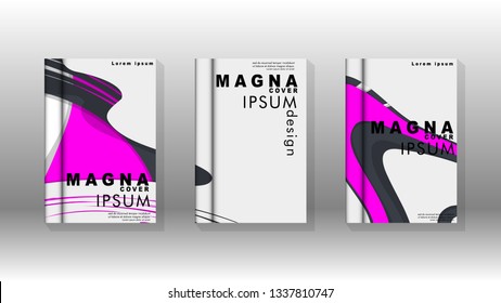 Abstract cover with liquid elements. book design concept. Futuristic business layout. Digital poster template. Design Vector - eps10