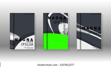 Abstract cover with liquid elements. book design concept. Futuristic business layout. Digital poster template. Design Vector - eps10