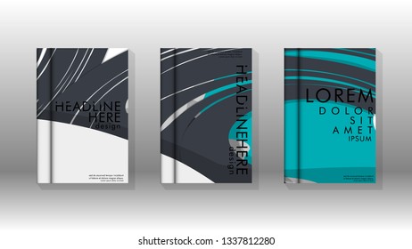 Abstract cover with liquid elements. book design concept. Futuristic business layout. Digital poster template. Design Vector - eps10