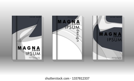 Abstract cover with liquid elements. book design concept. Futuristic business layout. Digital poster template. Design Vector - eps10