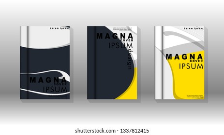 Abstract cover with liquid elements. book design concept. Futuristic business layout. Digital poster template. Design Vector - eps10