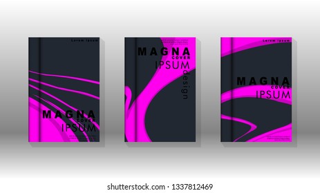 Abstract cover with liquid elements. book design concept. Futuristic business layout. Digital poster template. Design Vector - eps10