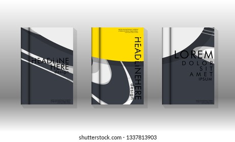 Abstract cover with liquid elements. book design concept. Futuristic business layout. Digital poster template. Design Vector - eps10
