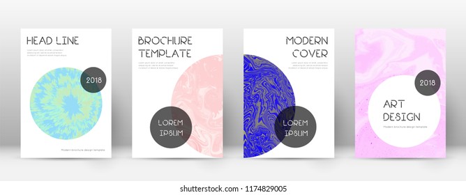 Abstract cover. Lively design template. Suminagashi marble trendy poster. Lively trendy abstract cover. Business vector illustration.