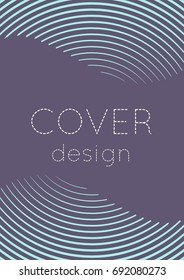Abstract cover. Minimal trendy vector with halftone gradients. Geometric future template for flyer, poster, brochure and invitation. Minimalistic colorful cover. Abstract EPS 10 illustration.