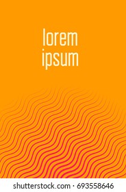 Abstract cover. Minimal trendy vector with halftone gradients. Geometric future template for flyer, poster, brochure and invitation. Minimalistic colorful cover. Abstract EPS 10 illustration.
