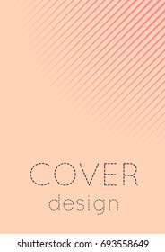 Abstract cover. Minimal trendy vector with halftone gradients. Geometric future template for flyer, poster, brochure and invitation. Minimalistic colorful cover. Abstract EPS 10 illustration.