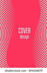 Abstract cover. Minimal trendy vector with halftone gradients. Geometric future template for flyer, poster, brochure and invitation. Minimalistic colorful cover. Abstract EPS 10 illustration.
