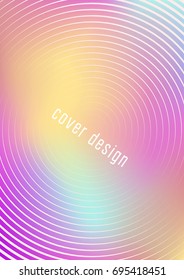 Abstract cover. Minimal trendy vector with halftone gradients. Geometric future template for flyer, poster, brochure and invitation. Minimalistic colorful cover. Abstract EPS 10 illustration.