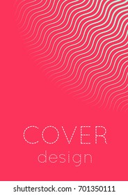 Abstract cover. Minimal trendy vector with halftone gradients. Geometric future template for flyer, poster, brochure and invitation. Minimalistic colorful cover. Abstract EPS 10 illustration.