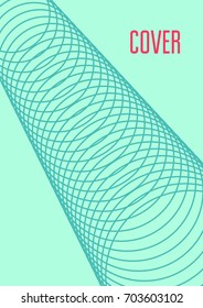 Abstract cover. Minimal trendy vector with halftone gradients. Geometric future template for flyer, poster, brochure and invitation. Minimalistic colorful cover. Abstract EPS 10 illustration.