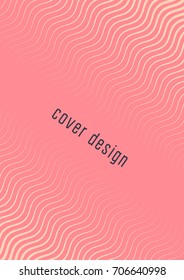 Abstract cover. Minimal trendy vector with halftone gradients. Geometric future template for flyer, poster, brochure and invitation. Minimalistic colorful cover. Abstract EPS 10 illustration.