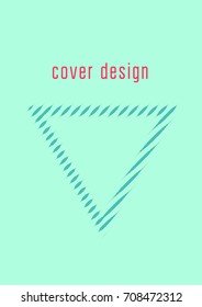 Abstract cover. Minimal trendy vector with halftone gradients. Geometric future template for flyer, poster, brochure and invitation. Minimalistic colorful cover. Abstract EPS 10 illustration.